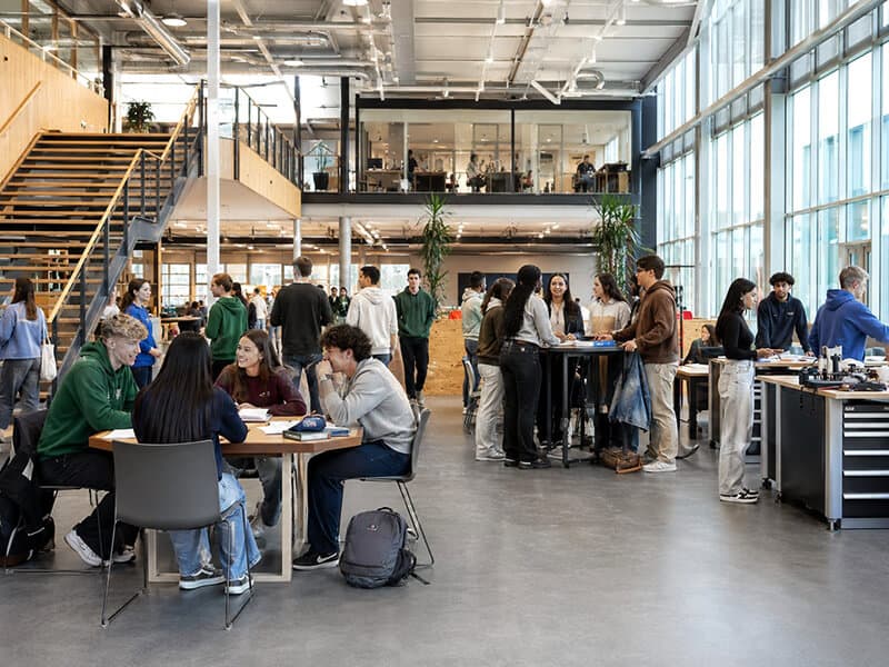 Studenten in het hoger beroepsonderwijs